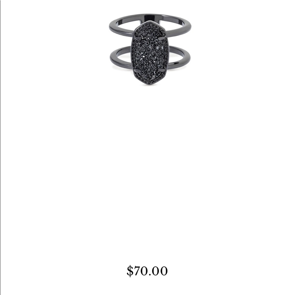 Black Kendra Scott Drusy Ring